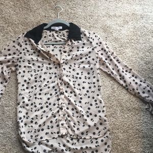 Polka dot BCBGeneration button down